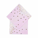 Load image into Gallery viewer, 16 Pack Pink Dot Foil Napkins - 25cm x 25cm