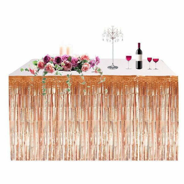 Rose Gold Table Skirt