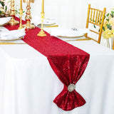 Load image into Gallery viewer, Red Sequin Table Runner - 180cm x 30cm
