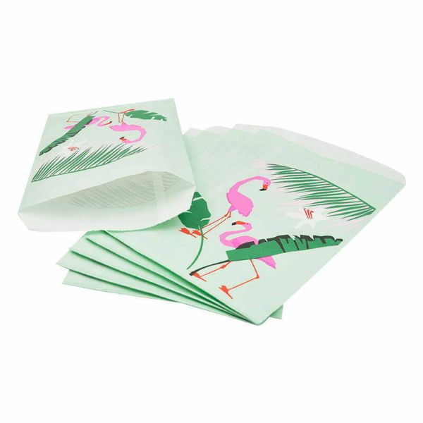 6 Pack Flamingo Gift Bags - 14.5cm x 23.5cm
