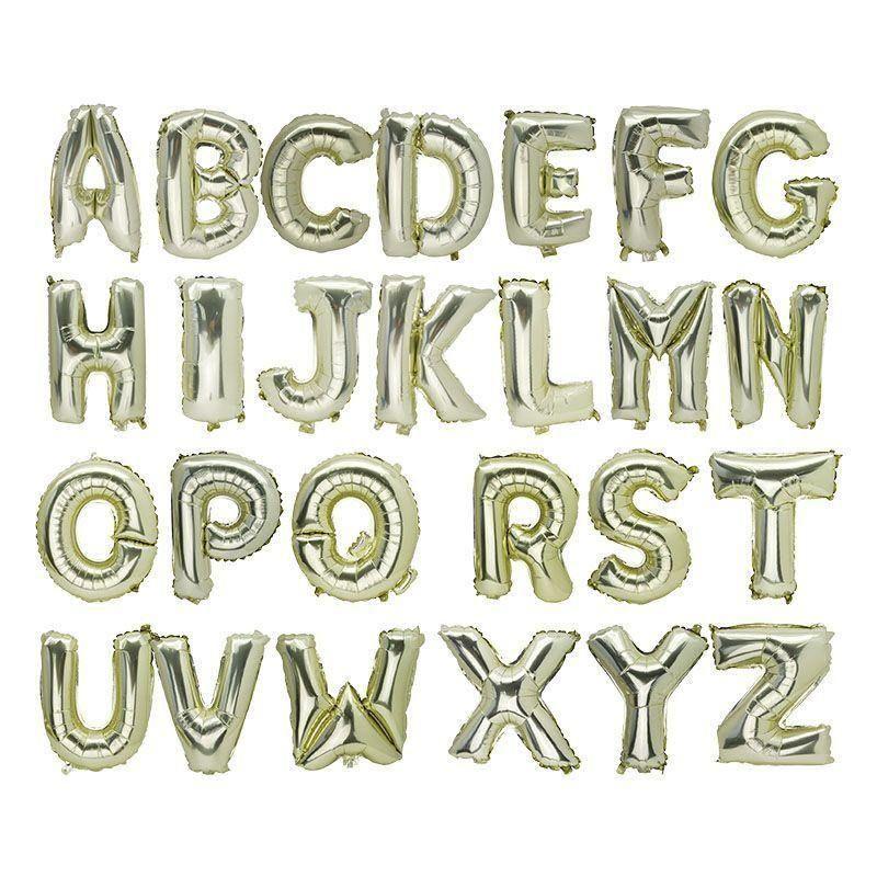 Light Gold Foil Balloon Q - 36cm