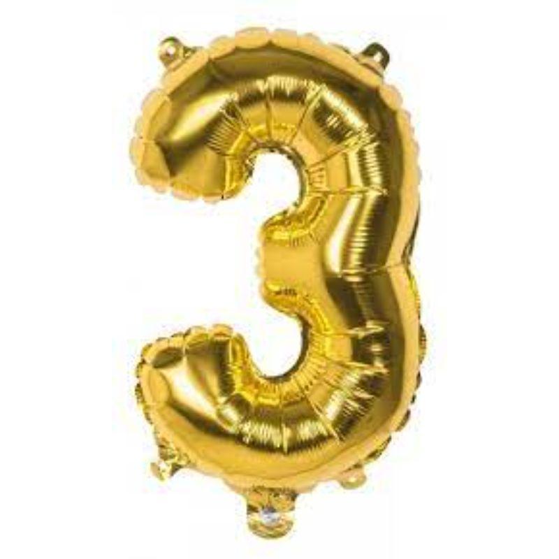 Gold Foil Balloon 3 - 36cm