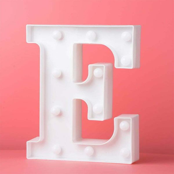 Led Letter Light E - 22cm x 19.5cm x 4.5cm