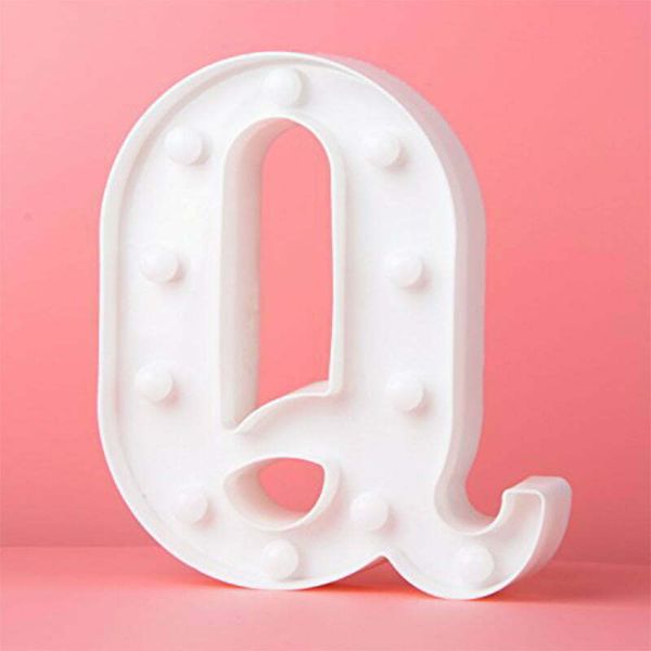 Led Letter Light Q - 22cm x 19.5cm x 4.5cm