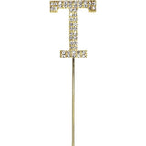Load image into Gallery viewer, Gold Letter T Cake Topper