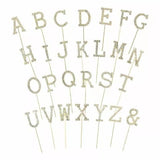 Load image into Gallery viewer, Gold Letter V Cake Topper - V