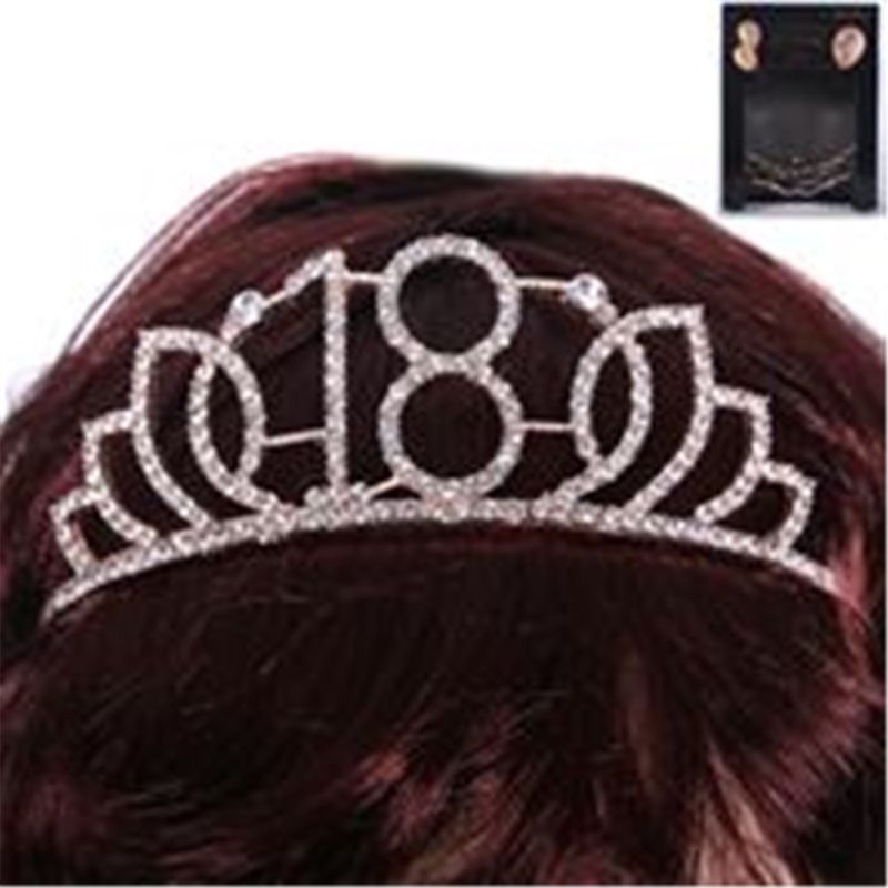 Rose Gold 18th Birthday Tiara With Diamantes