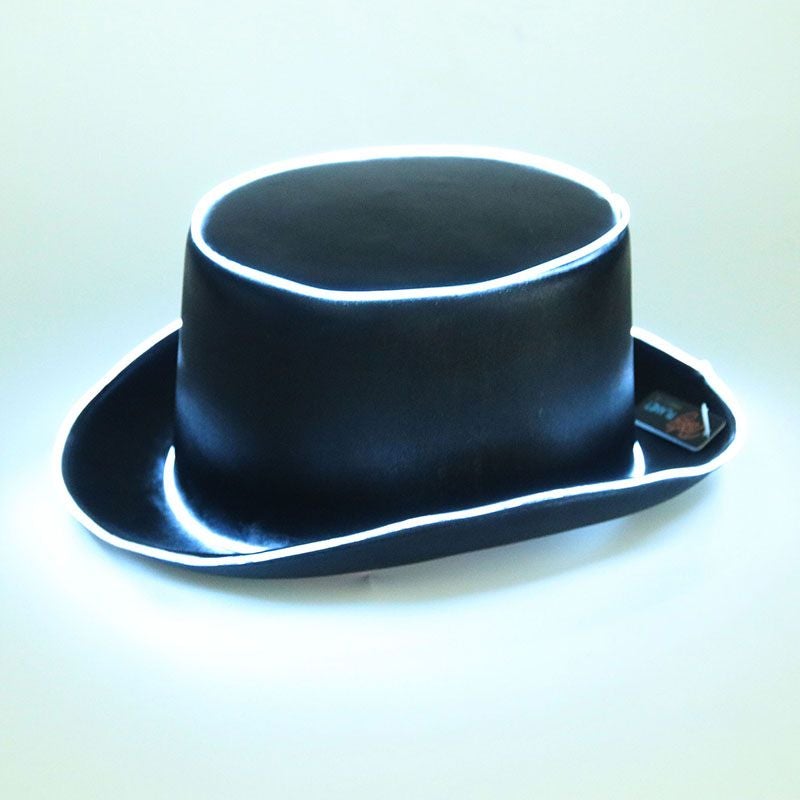 Black Light Up Top Hat