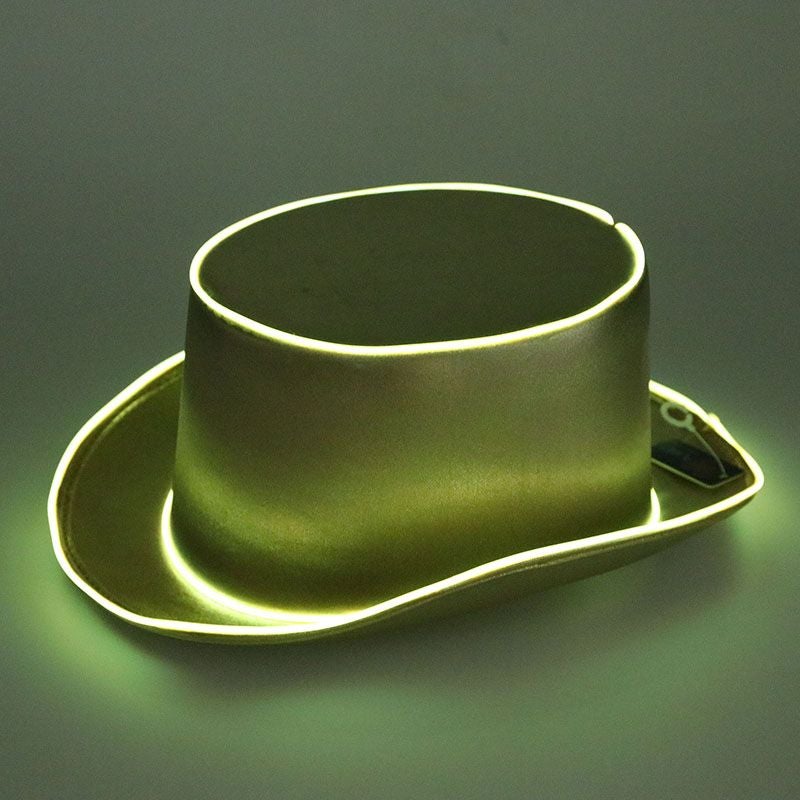 Gold Light Up Top Hat