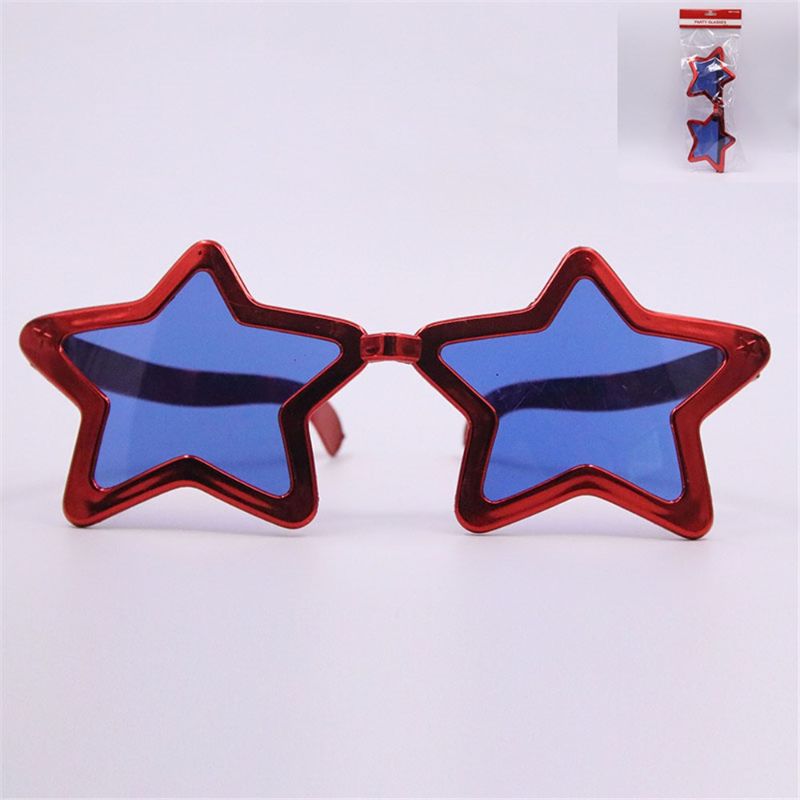 Red Jumbo Star Glasses