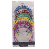 Load image into Gallery viewer, 6 Pack Multicolour Plastic Happy Birthday Headbands
