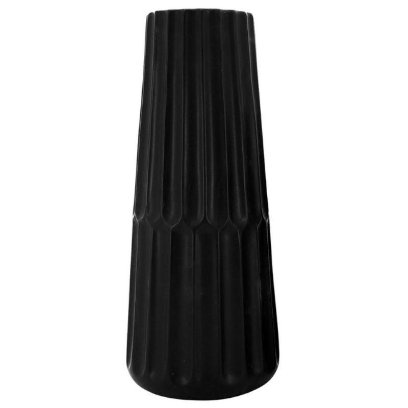 Matte Black Pare Vase - 19cm x 46cm