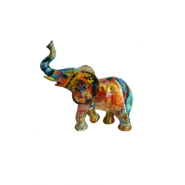 Graffiti Pattern Elephant - 13.3cm x 6cm x 14cm