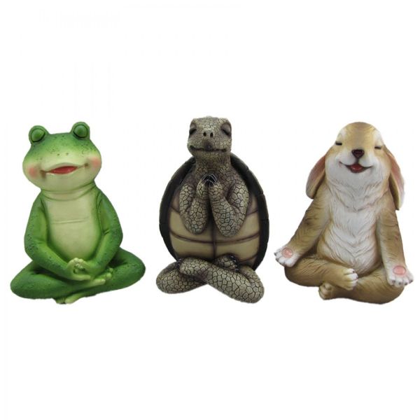 Resin Yoga Animal Statue - 16.5cm