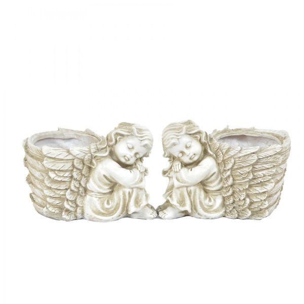 Cherub With Pot - 18.5cm