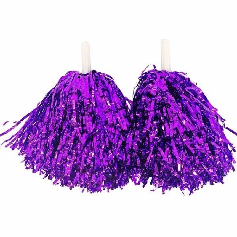 2 Pack Purple Cheerleader Pom Pom - 80g