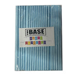 Load image into Gallery viewer, 80 Pack Light Blue Paper Straws - 0.6cm x 19.7cm
