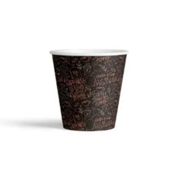 50 Pack Brown Paper Coffee Cup - 115ml