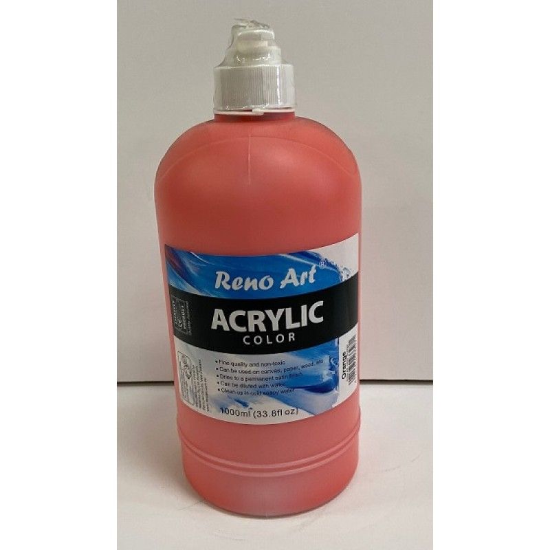 Orange Acrylic Paint - 1000ml