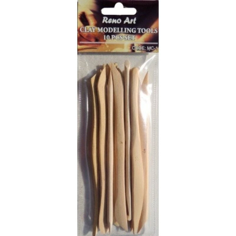 10 Pack Thin Limb Hardwood Modelling Tool