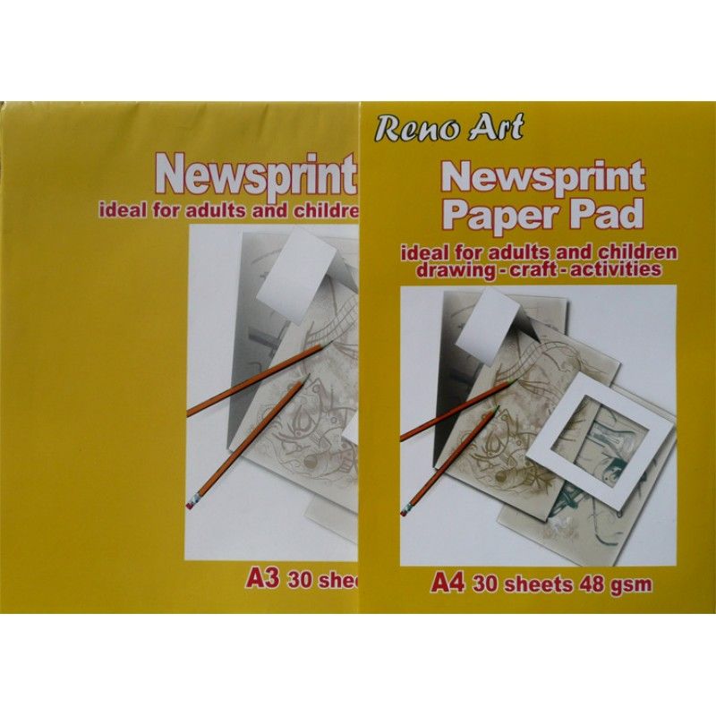 30 Sheets A3 Newsprint Pad - 48gsm
