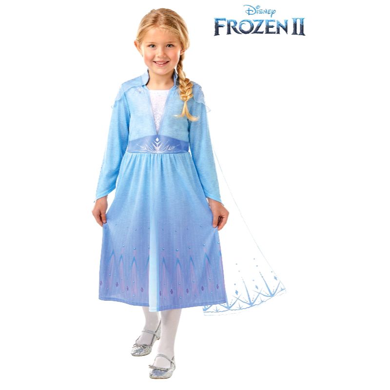Girls Elsa Frozen 2 Costume - Size 3-5 Years
