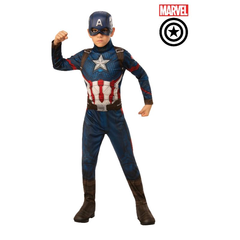 Boys Captain America Classic Costume - Size 3-5 Years
