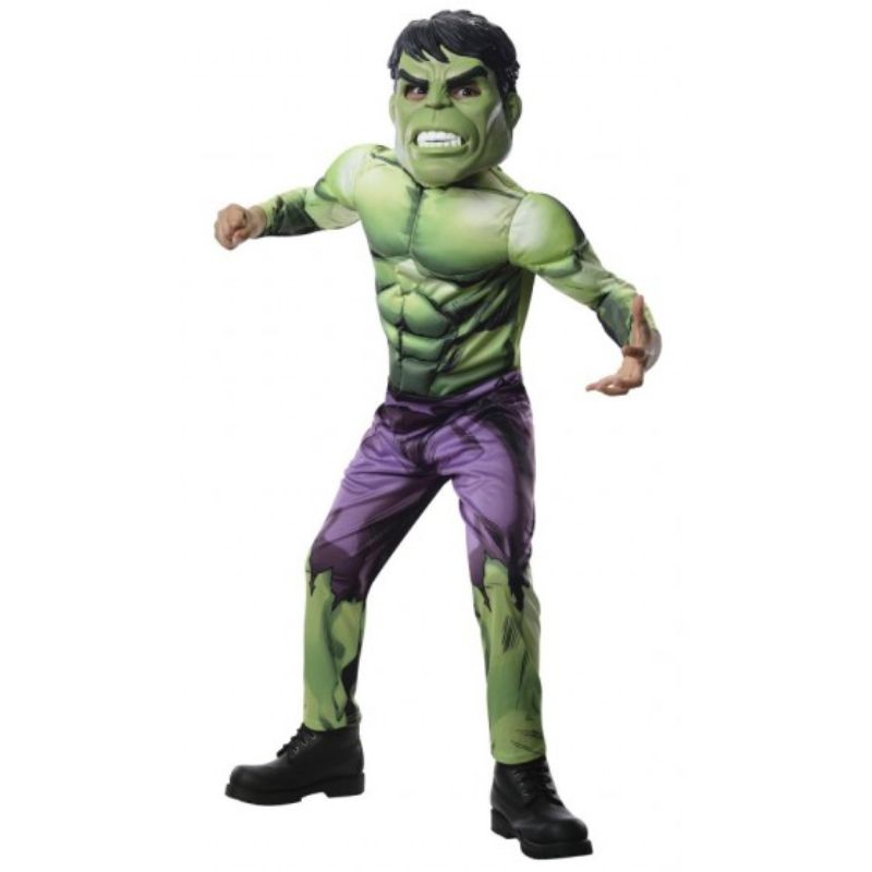 Boys Hulk Deluxe Costume - Size 6-8 Years