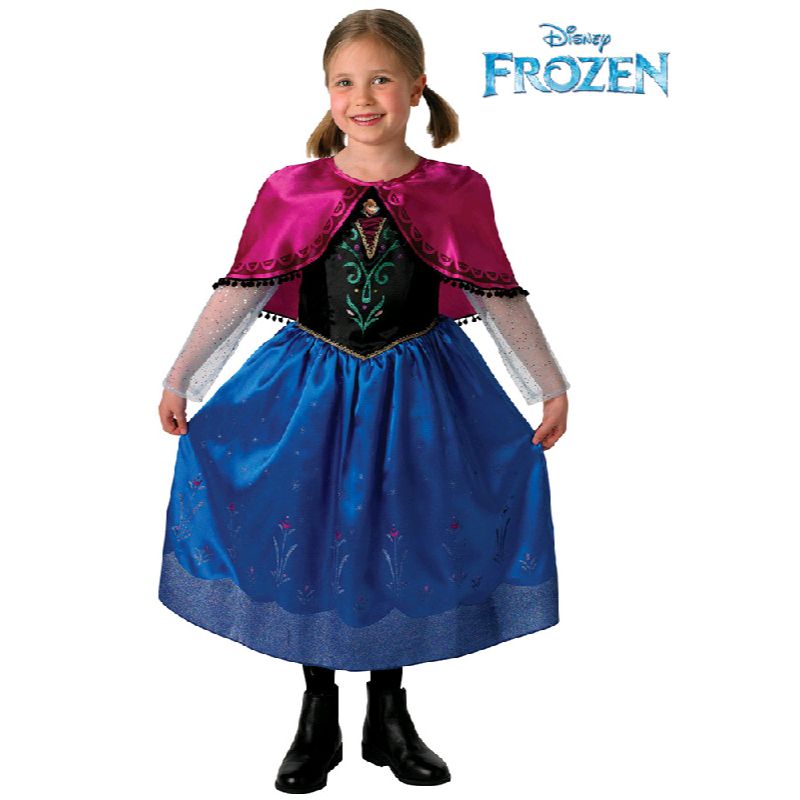 Girls Anna Frozen Deluxe Costume - Size 6-8 Years