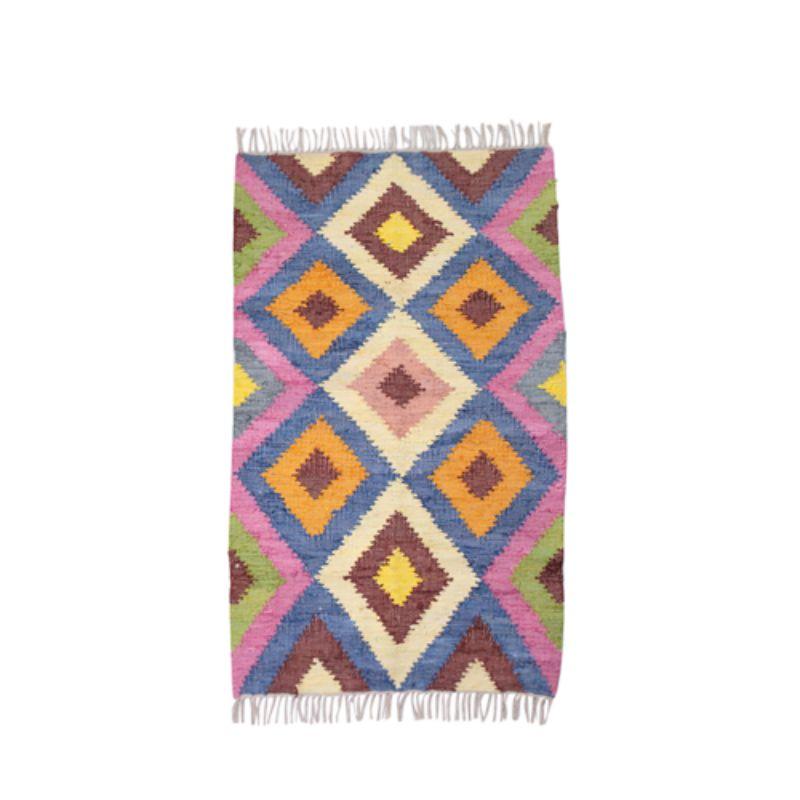 Damson Woven Cotton Rug - 90cm x 150cm