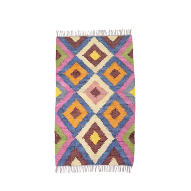 Damson Woven Cotton Rug - 90cm x 150cm