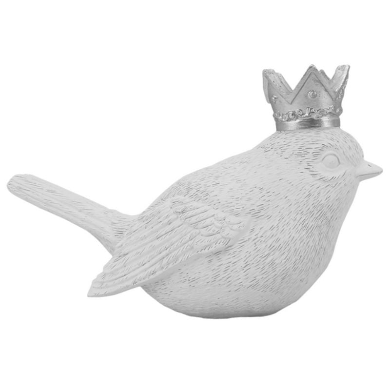 White Sparrow King Statue - 17cm x 11cm