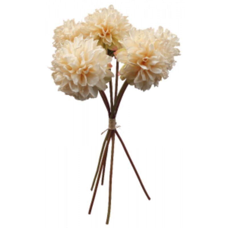 Light Peach Dahila Bundle- 37cm