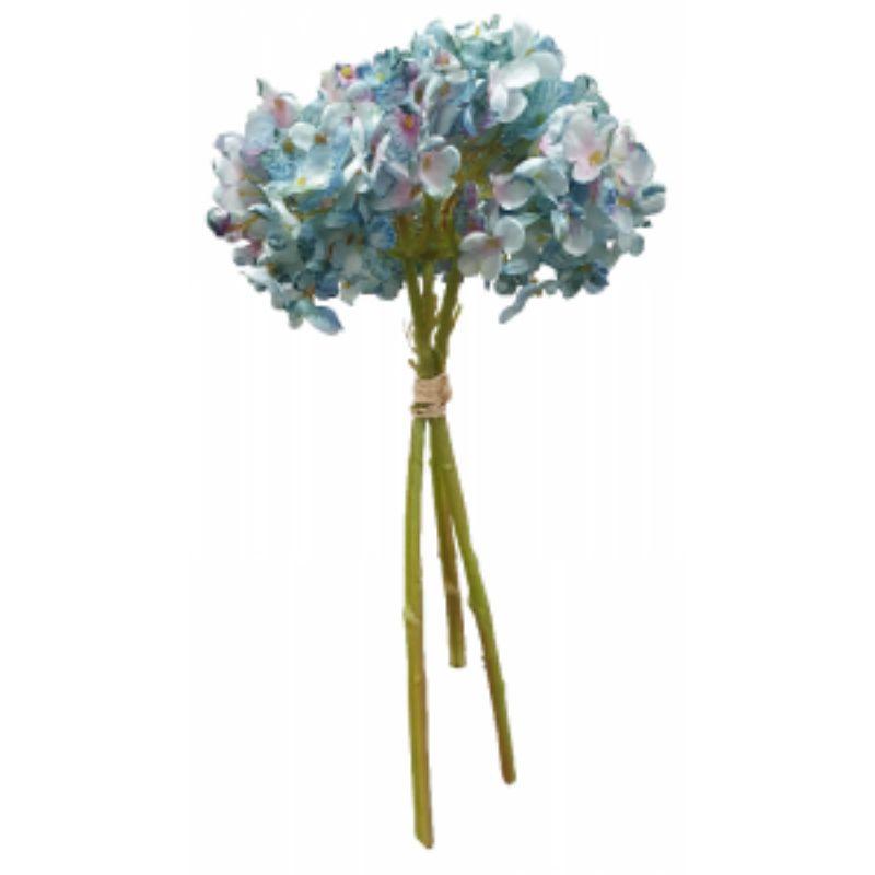 Blue Dried Hydrangea Bouquet - 35cm