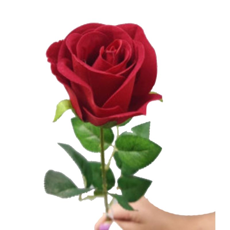 Red Velvet Rosebud - 62cm