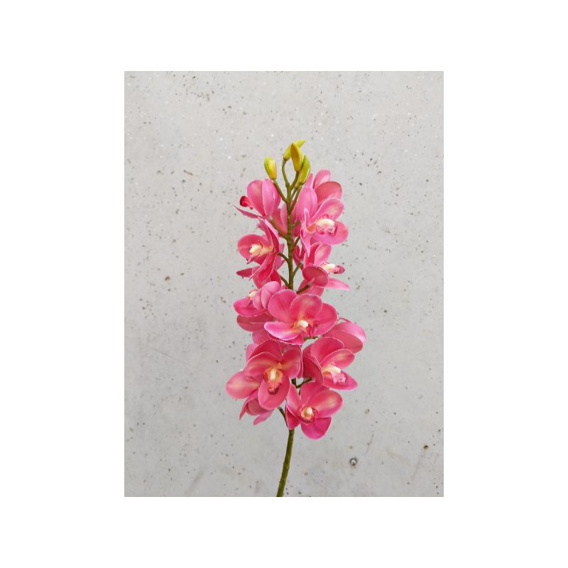 Real Touch Pink Cymbidium Orchid Spray - 78cm x 13cm