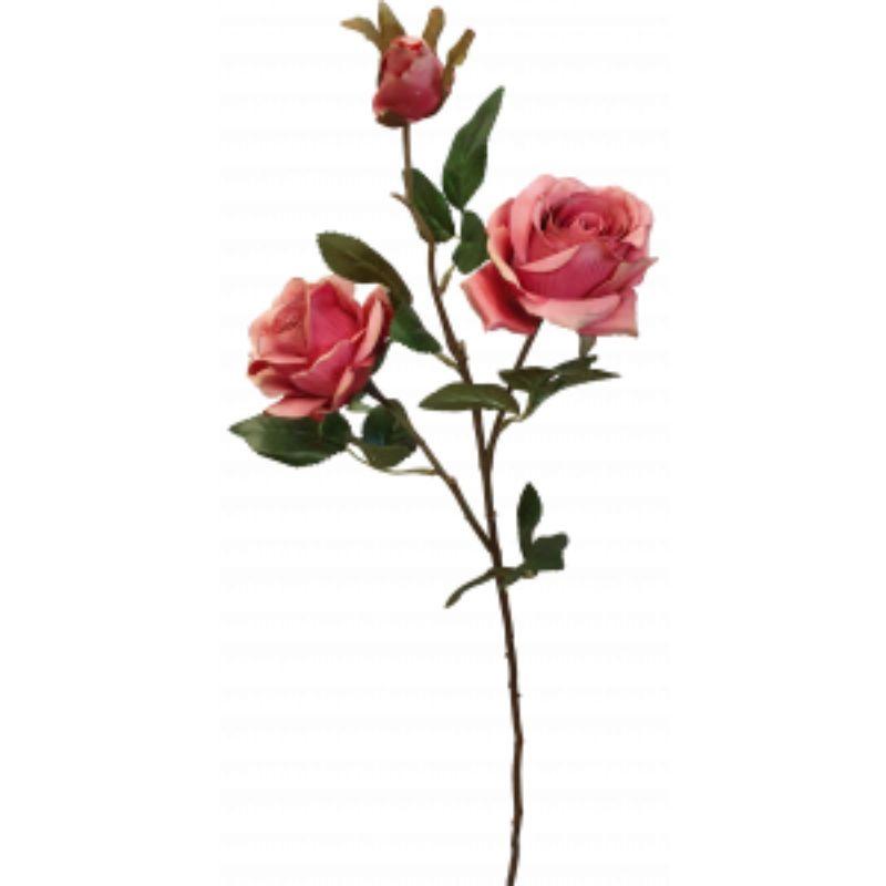 Rose Spray with Bud - 70cm