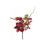 Load image into Gallery viewer, Burgundy Dried Magnolia Hydrangea Frangipani Bouquet - 45cm