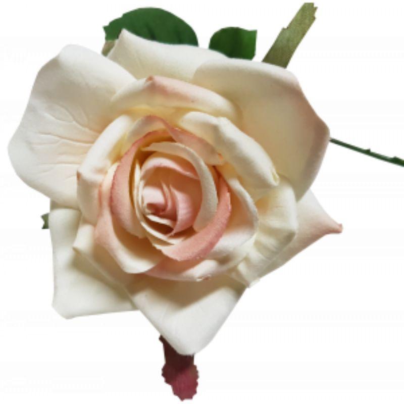 Light Yellow Pink Royal Rose Pick - 30cm