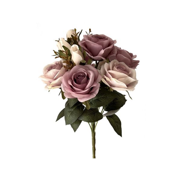Dusty Mauve Rose Bush x 9 - 39cm
