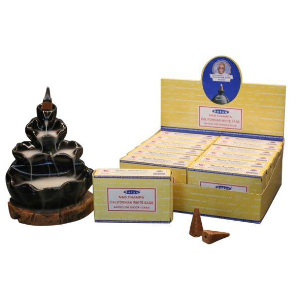 Satya Californian White Sage Backflow Cones