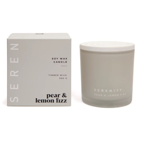 Coloured Frost PearLemon Fizz Candle - 300g