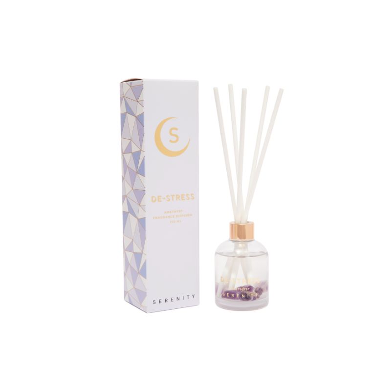 Serenity Crystal De-Stress Amethyst Reed Diffuser - 150ml