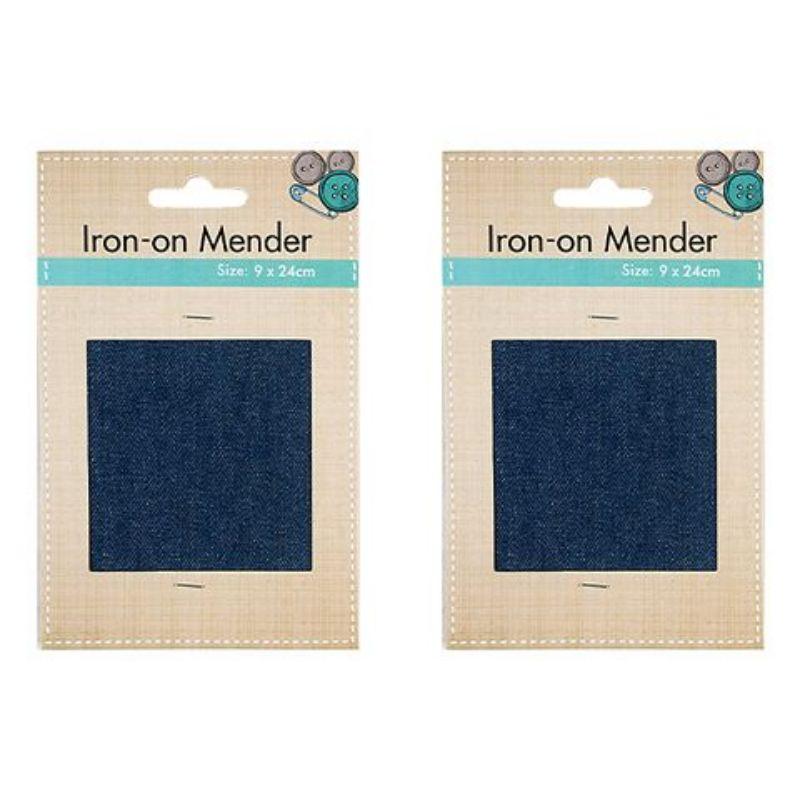 2 Pack Iron-On Mender - 24cm x 9cm