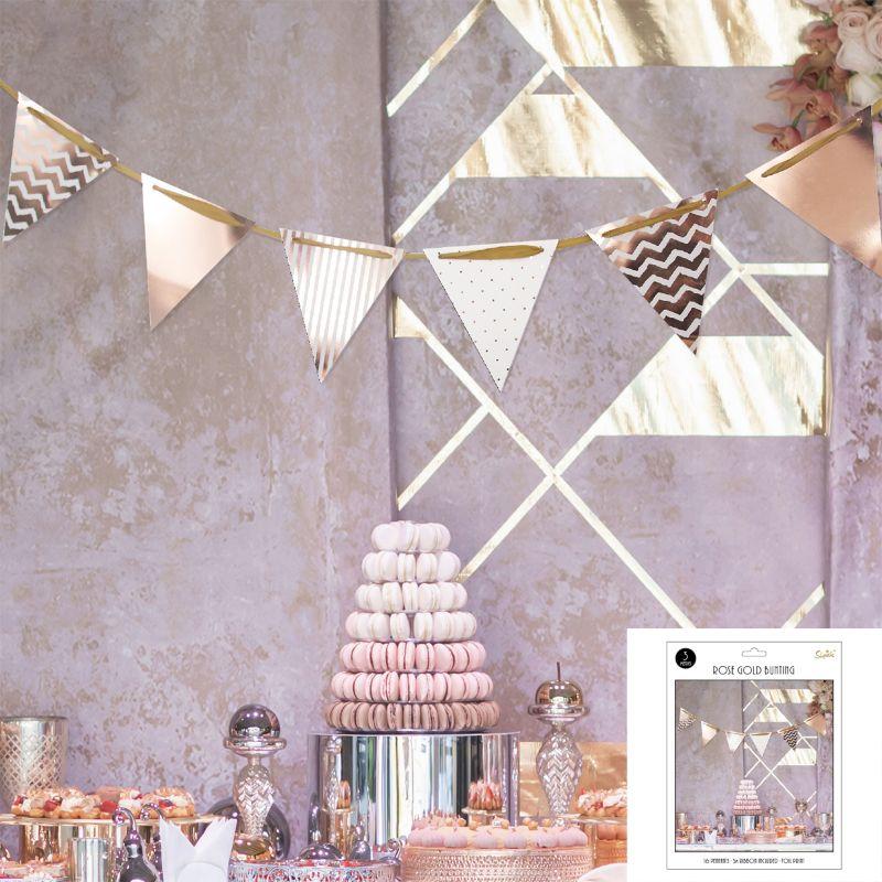 16 Sheet Rose Gold Bunting