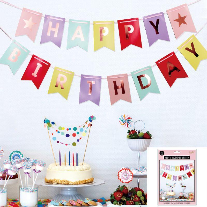 Rainbow HBD Bunting
