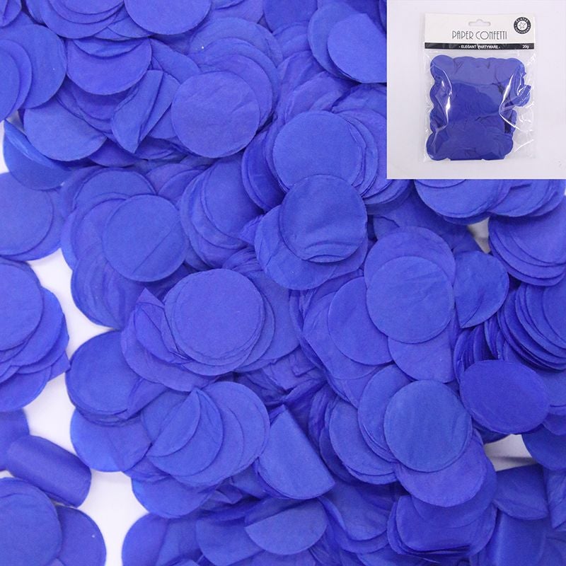 Navy Blue Paper Confetti 25mm - 20g