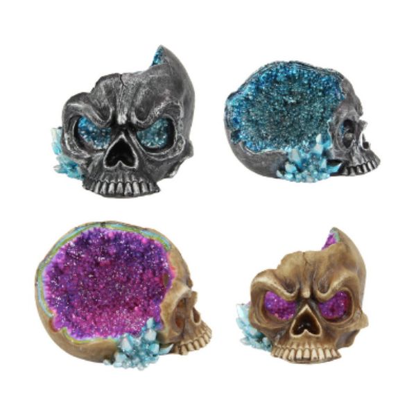 Skull Geode Dish - 14cm x 10cm