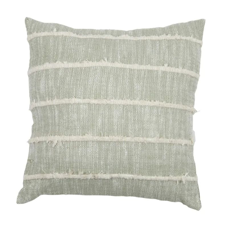 Green Fraya Cotton Cushion - 50cm x 50cm