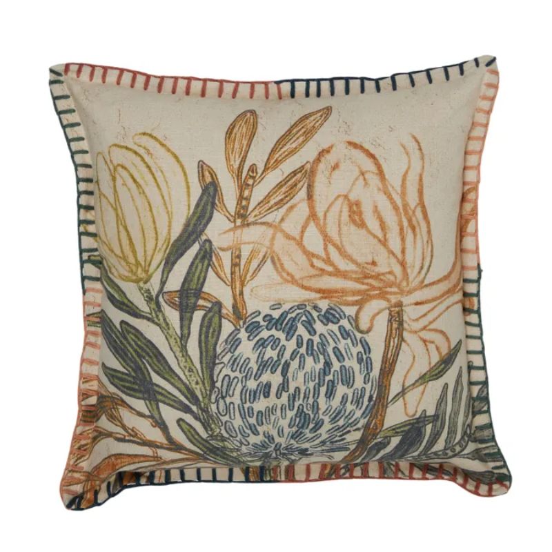 Multi Umber Cotton Cushion - 50cm x 50cm